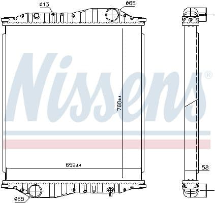 Radiator, racire motor NISSENS 69602A