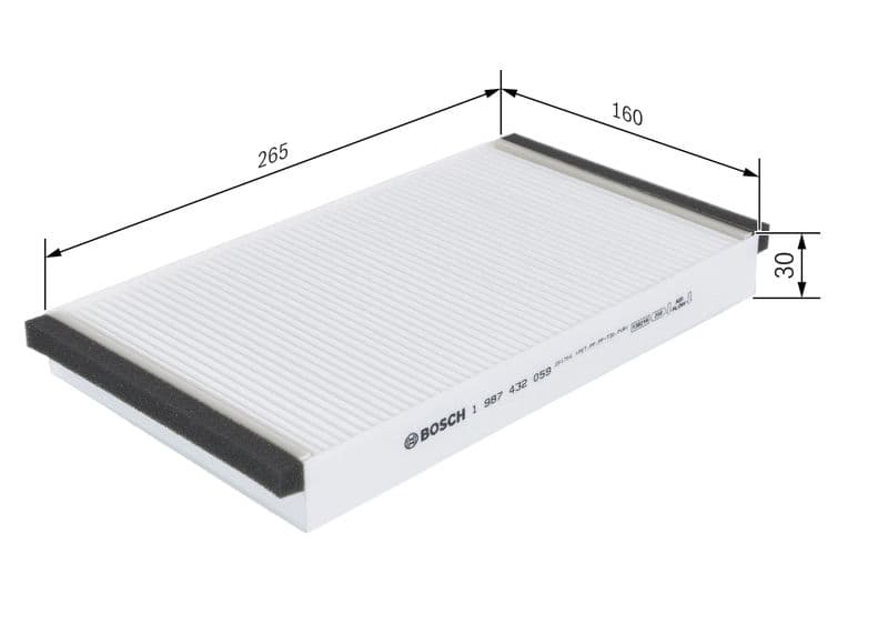 Filtru, aer habitaclu BOSCH 1 987 432 059