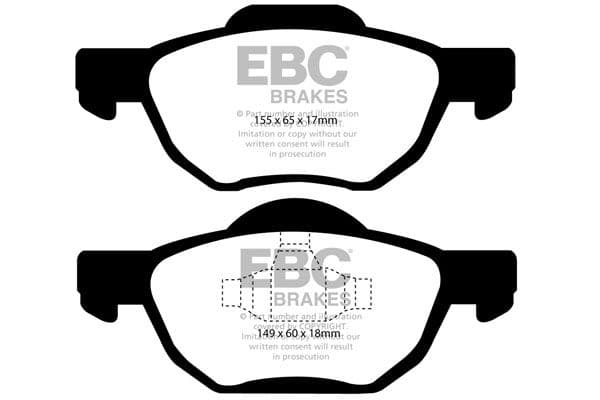 set placute frana,frana disc EBC Brakes DP21525