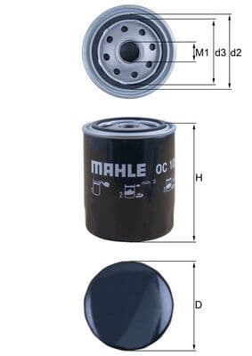 Filtru ulei MAHLE OC 105