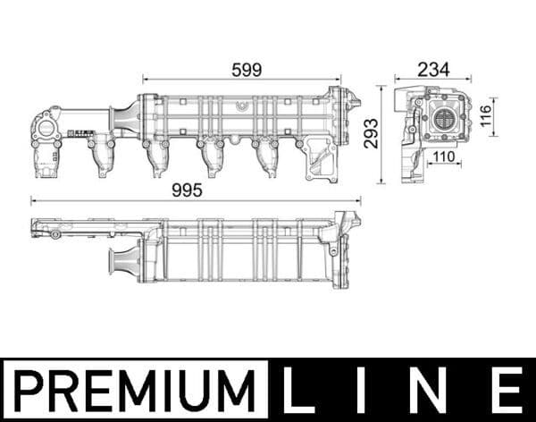 Radiator, recirculare gaze de esapament MAHLE BEHR *** PREMIUM LINE *** CE 37 000P