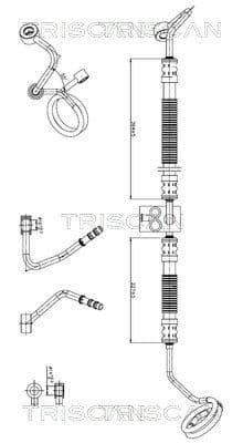 Furtun hidraulic, sistem de directie TRISCAN 8516 29079