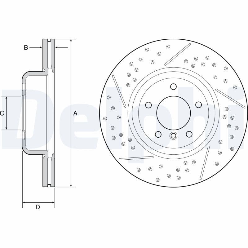 Disc frana DELPHI BG9235C