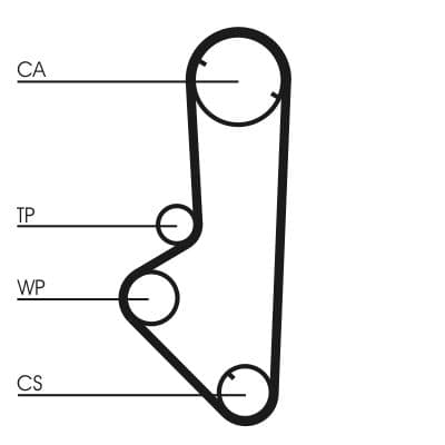 Curea de distributie CONTINENTAL CTAM CT707