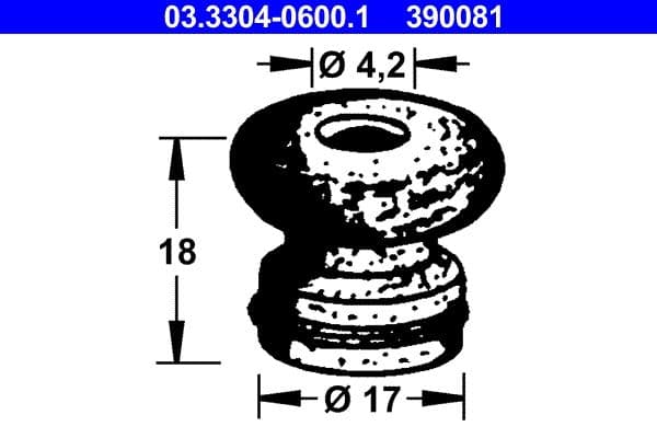 Capac, rezervor lichid frana ATE 03.3304-0600.1