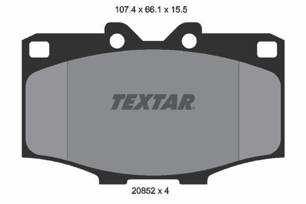 set placute frana,frana disc TEXTAR 2085201