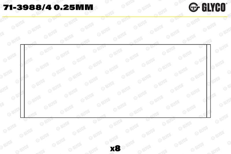 Cuzinet bielă GLYCO 71-3988/4 0.25mm