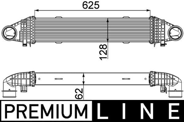 Intercooler, compresor MAHLE BEHR *** PREMIUM LINE *** CI 358 000P