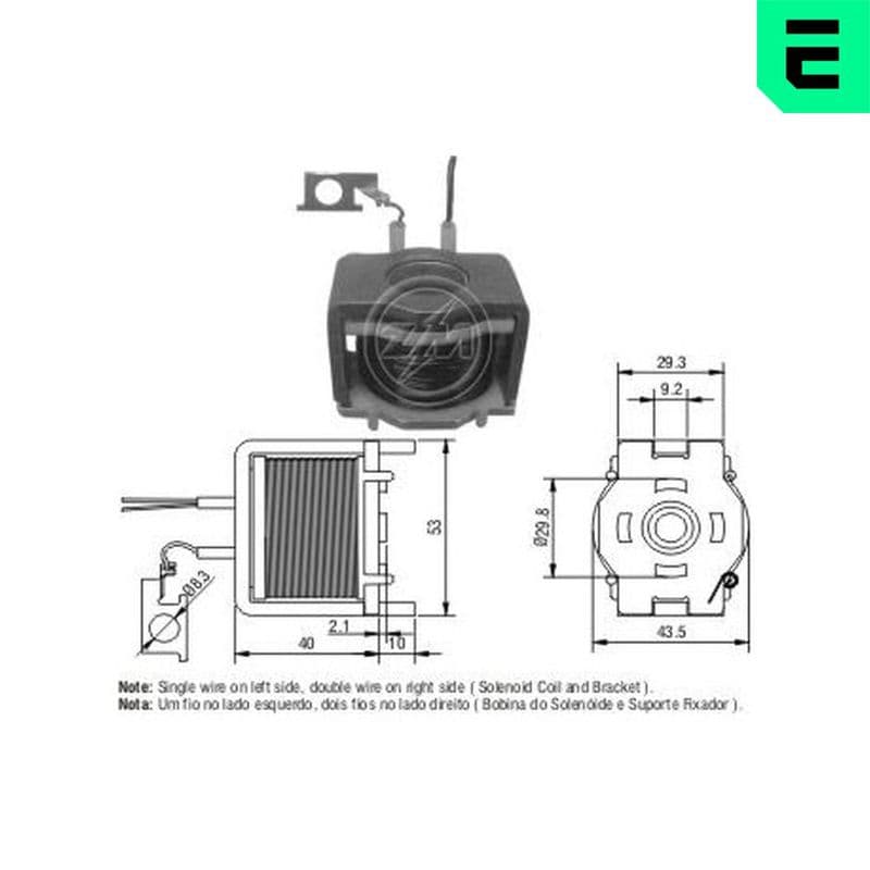 Solenoid, electromotor ERA ZM421