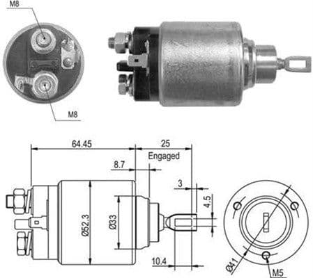 Solenoid, electromotor MAGNETI MARELLI 940113050012