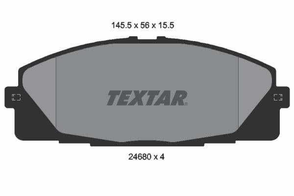 set placute frana,frana disc TEXTAR 2468001