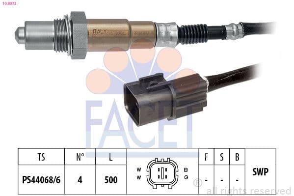 Sonda Lambda FACET Made in Italy - OE Equivalent 10.8073