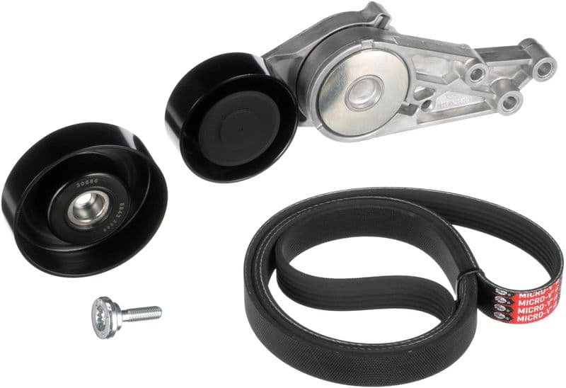 Set curea transmisie cu caneluri GATES Micro-V® K016PK1573