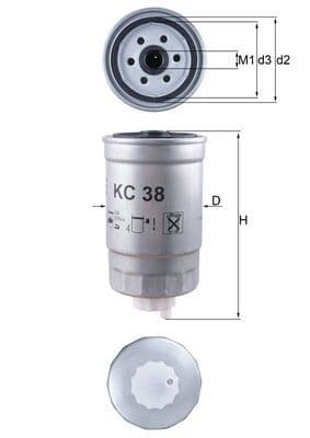 filtru combustibil KNECHT KC 38