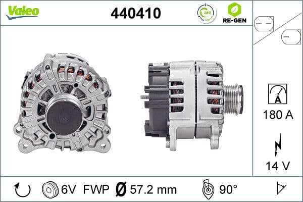 Generator / Alternator VALEO RE-GEN REMANUFACTURED 440410