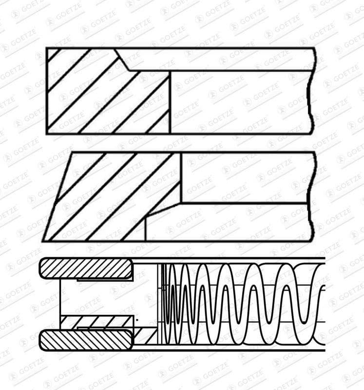Set segmenti piston GOETZE ENGINE 08-786800-00