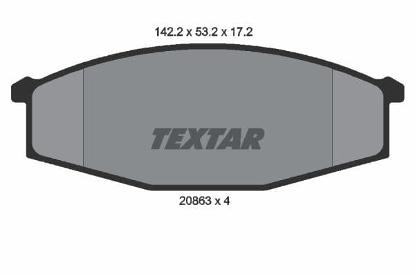 set placute frana,frana disc TEXTAR 2086301