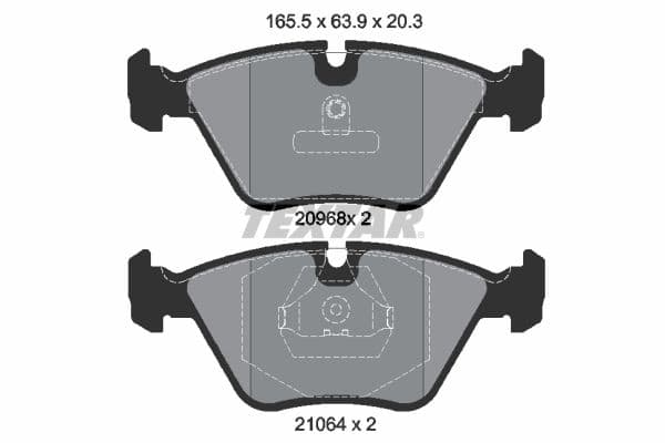 set placute frana,frana disc TEXTAR Q+ 2096801