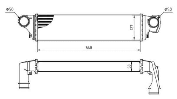 Intercooler, compresor MTR 13054652