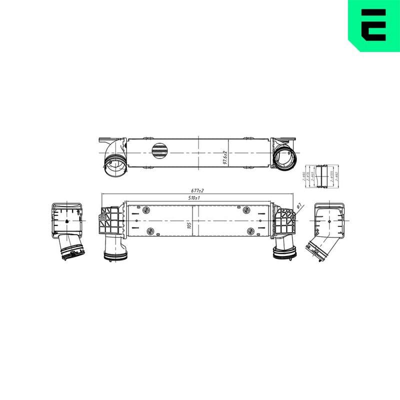 Intercooler, compresor ERA 672060