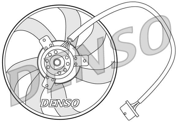 Ventilator, radiator DENSO DER32003