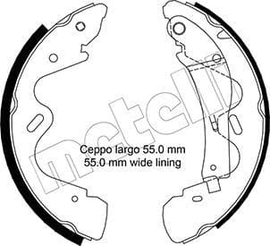 Set saboti frana METELLI 53-0291