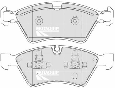 set placute frana,frana disc MOTAQUIP LVXL1329
