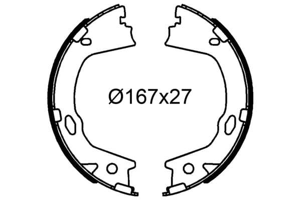 Set saboti frana VALEO 564315