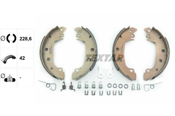 Set saboti frana TEXTAR 91029200