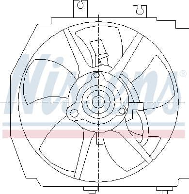 Ventilator, radiator NISSENS 85381