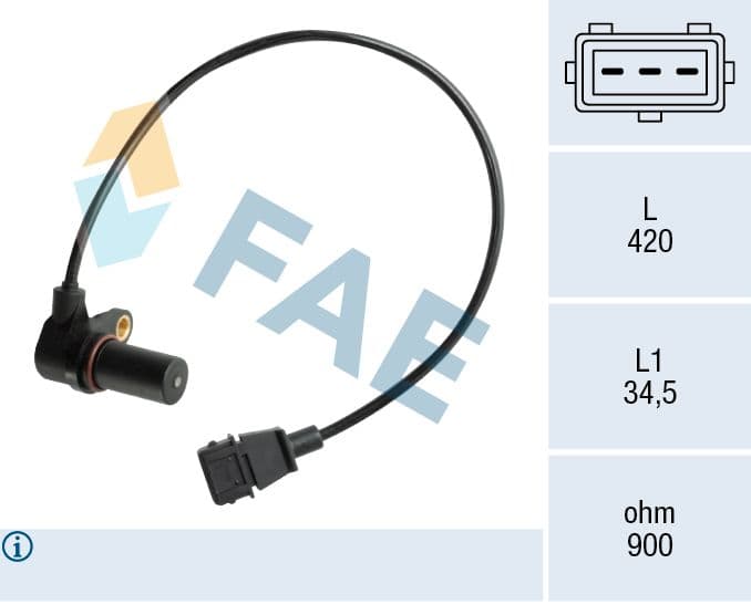 Senzor impulsuri, arbore cotit FAE 79073