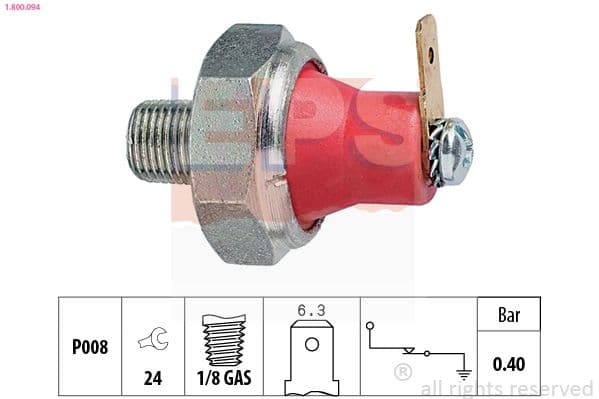 Senzor presiune ulei EPS Made in Italy - OE Equivalent 1.800.094