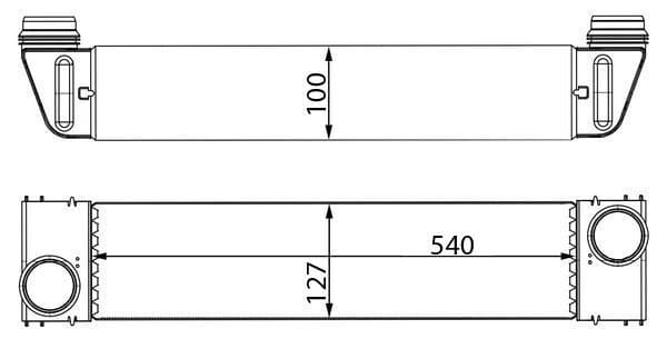 Intercooler, compresor MAHLE BEHR CI 193 000S