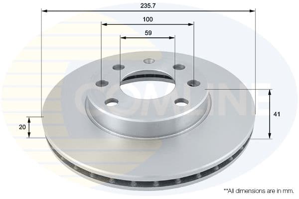 Disc frana COMLINE ADC1047V