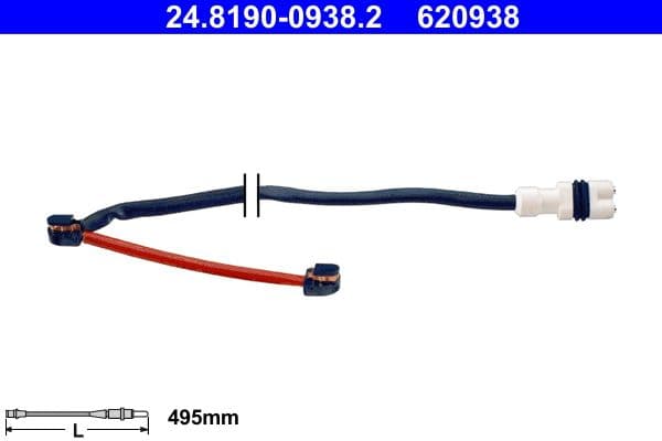 senzor de avertizare,uzura placute de frana ATE 24.8190-0938.2
