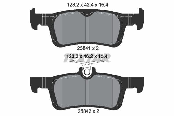set placute frana,frana disc TEXTAR Q+ 2584101