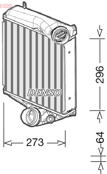 Intercooler, compresor DENSO DIT28022