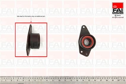 Rola ghidare/conducere, curea distributie FAI AutoParts T9396