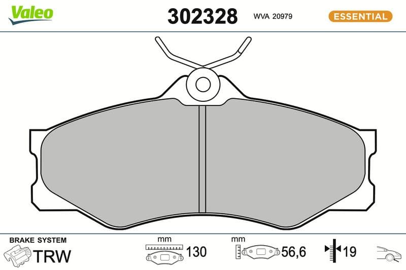 set placute frana,frana disc VALEO 302328