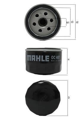 Filtru ulei MAHLE OC 467