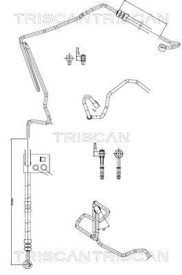 Furtun hidraulic, sistem de directie TRISCAN 8516 29006