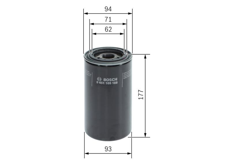 Filtru ulei BOSCH 0 451 105 188