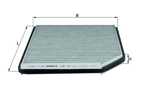 Filtru, aer habitaclu MAHLE LAK 23