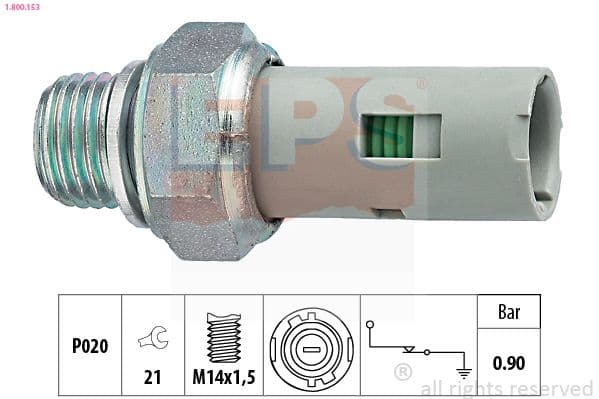Senzor presiune ulei EPS Made in Italy - OE Equivalent 1.800.153