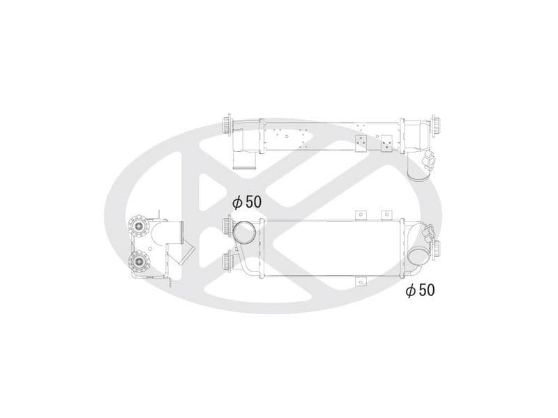 Intercooler, compresor KOYORAD IA810124