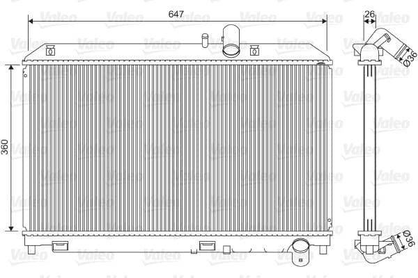 Radiator, racire motor VALEO 701561