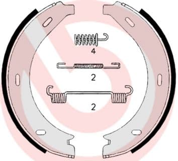 Set saboti frana, frana de mana BREMBO ESSENTIAL LINE S 50 517