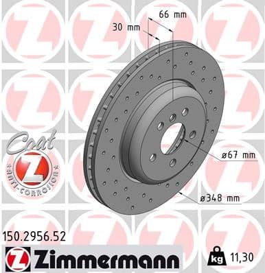 Disc frana ZIMMERMANN SPORT Z 150.2956.52