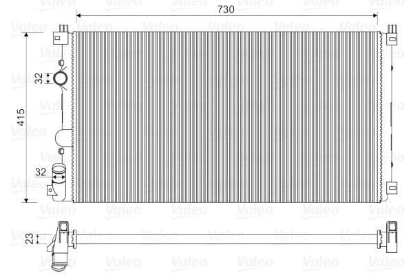 Radiator, racire motor VALEO 732917