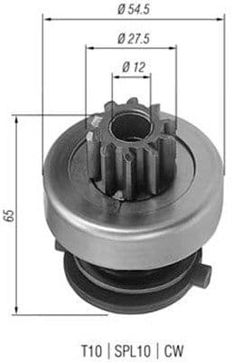 Pinion electromotor MAGNETI MARELLI 940113020166